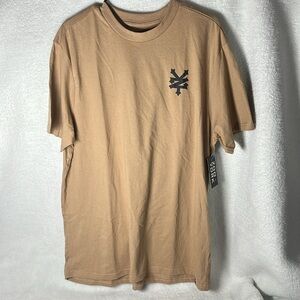 Zoo  York Tan Graphic Back Logo Tee – Size XL